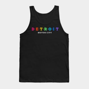 Detroit, USA. Motor City. Tank Top